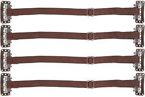 BRRNOO 4 Pezzi Fascia per il Sollevamento del Viso con Fermaglio per Capelli, Cintura Elastica Regolabile Marrone