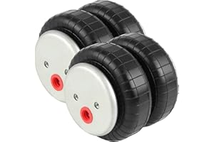 Densieg 2x Ressorts Suspension Pneumatique Amortisseur Universel standard 2500 lb 1/2 "NPT aéroport unique pour F150/F250 Chevrolet Silverado Dodge Ram 1500 2500 3500