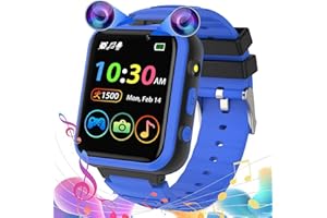 YEDASAH Kids Smart Watch - Kids Watch for Boys Girls with 2 Camera 24 Games Pedometer, Smart Watch for Kids MP3 Music Player Flashlight, Kids Toys Birthday Gifts for Children 3-12 (Blue)