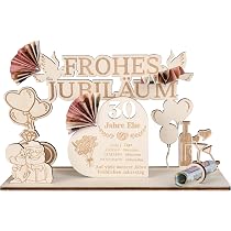 Edelstahl-Karte Zum 30. Hochzeitstag – 8,5x5,4 Cm, Persönliches Geschenk Für Ehepaar, Frauen & Männer