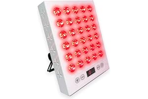 RED-THERA Panel Luz Roja e Infrarroja Cuerpo y Rostro (NIR 660nm/850nm) Lámpara luz roja terapia. Rejuvenecimiento piel, ritmos circadianos, musculatura y articulaciones.