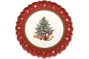 Villeroy & Boch Toy's Delight Piatti da Portata (M), Rotondo, Rosso