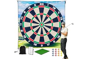 JOKERZI Golf Game Set, Golf Chip Game Set, Dart Pattern Golf Game Mat with 16 Golf Balls, Casual Golf Game, Office Home Hallway, Indoor and Outdoor Golf Game for Adults and Kids