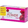 Power Soaps Nature Power Beauty Soap (Buy 5 Get 1 Free)-100G |Soft, Supple, Radiant & Glowing Skin| Tfm 76% Grade 1 Soap| 100% Vegan | Suitable For All Skin Types (Rose)