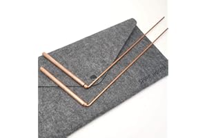 ATUIO Spirit Hunter 99.9% Copper Dowsing Rod- 2PCS Divining Rods with Bag - Detect Gold, Water, Ghost Hunting etc.