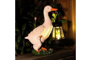 DAZZTIME Figuras Jardin Exterior,Estatua de Jardín,Figura de Animales para Patio,con Luces LED,Estatuas de Arte con Energía Solar para el Patio,para Exteriores,Césped