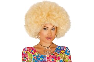 FIESTAS GUIRCA Guirca 4007 - Peluca Afro Rubia Extra