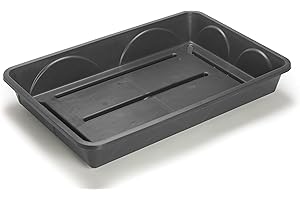 EarlyGrow MPL50040/S Heavy Duty Large Seed or Gravel Tray 58 x 38 x 9.5 Centimetres - Black