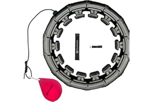 L'Original Hula Hoop Fitness avec Programme Sportif Intégré de Runago France | Cerceau Fitminceur Intelligent | Houla hop Fitness pour Femme Homme Enfant | Tutoriel HoolaHop en Français Challenge 30j