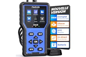 Valise Diagnostic Auto, MUCAR CDL50 OBD2 Diagnostic Français, OBD2 Scanner Universel Lecteur de Code d'erreur de Moteur