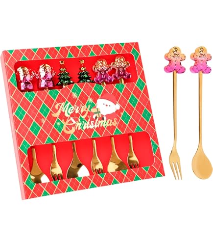 FülleMore 6 Stück Weihnachtslöffel Set Aus Edels Produktbild-Vorschau 6