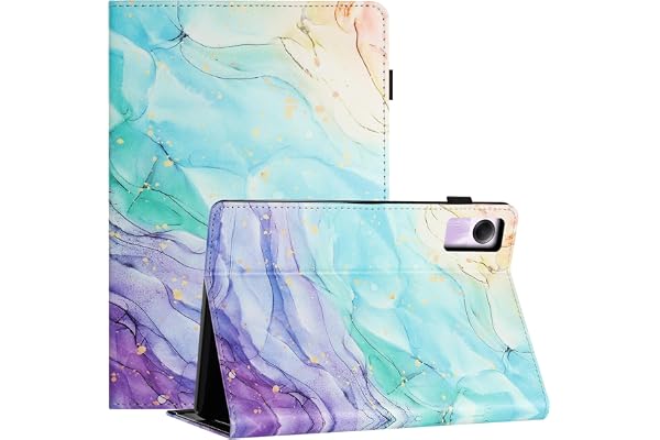 LSPCASA Housse Tablette pour Xiaomi Redmi Pad SE 11 Pouces PU+TPU Matérielle Coque Redmi Pad SE Fonction Support Étui pour Xiaomi Redmi Pad SE Peinture à l'huile