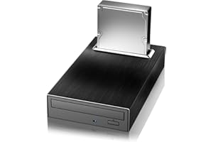 Yaeonku 4 in 1 External Blu Ray Drive, 16x USB 3.0 and Type-C External Bluray Drive, Multi-Function Fast-Charging Desktop BD/CD/DVD Burner/Read Player with HDD Enclosure USB HUB for Mac/PC/Laptop