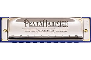 Hohner Armonica a bocca Pentaharp in chiave di do minore, acciaio inossidabile (M21BX-CM)