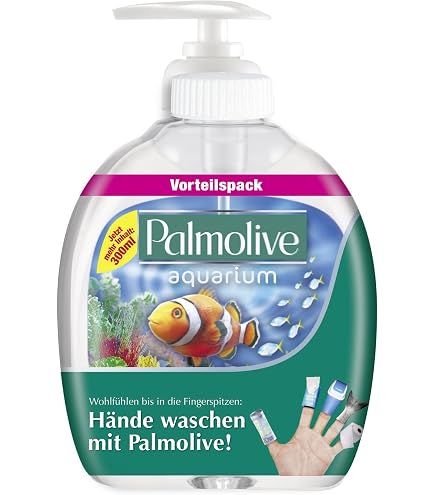 Flacon Distributeur De Savon POUSS MOUSSE 300 Ml - Motif Aquarium - Réf. 213711 - Neuf