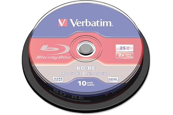 BD-RE 25 Go/1-2x Cakebox (10 disques)