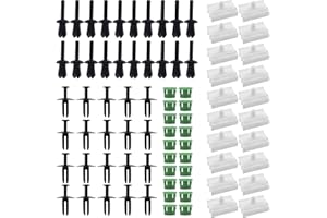 HISports Set di 20 clip per finestra laterale, compatibili con BMW serie 3 E36 E46 E90, pannelli per porte, clip di fissaggio 51711932996 51711932996 551008 0141033