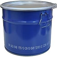 meier Stahlfass 20 Liter Hobbock Deckelfass | Zyklon Staubabsaugung Geeignet | Metall Blechfass Mülleimer Behälter Kübel…