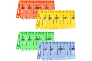Bohoray 120 Stück Wäscheklammern Ohne Abdruck, Wäscheklammer in 4 Farben, Kunststoff Wäscheklammern Bunt, Windproof Clothes Pegs, Stabile Wäscheklammern Kunststoff Für Handtuch, Kleidung, Socken