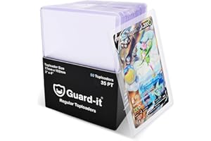 Guard-it - 3"x4" Clear Toploaders, Thick Hard Card Sleeves - Compatible with Pokemon, Sports and Magic The Gathering (50 Pack)