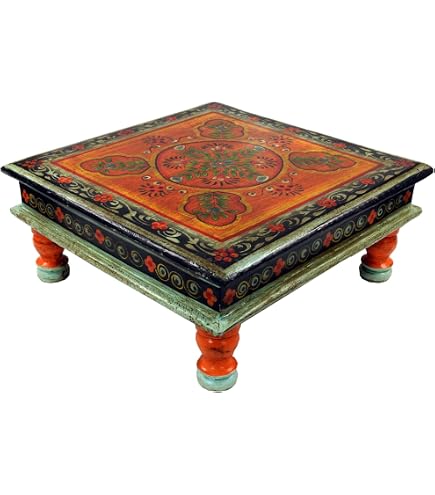 Casa Moro Tavolino orientale Ilias altezza 46 46 cm con intarsi