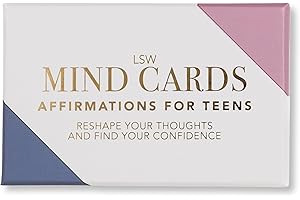 LSW London Mind Cards - Affirmations for Teens | 50 Cards for Daily Mindset Growth | Strength, Confidence, Ambition & Stress Management | Positivity for Teenagers