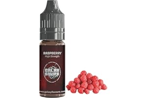 GALAXEJUICE Raspberry Flavouring - High Strength Food Flavoring - 230+ Flavours -10ml Bottle.