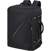 American Tourister Take2Cabin &ndash; Expandable Travel Backpack 17.3 Inches, 55 cm, 42.5/48.5 L, Black (Black)