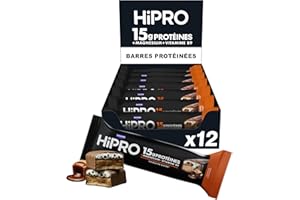 HiPRO Barre Protéinée – Caramel – 45g – Riche en Protéines, Magnésium & Vitamine B9 - Pack de 12