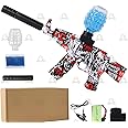 KGeM All New Mini AK Gel Automatic Ball Blaster Gun | Silencer Attachment | Rechargeable | Safety Glass - Eco-Friendly Gel Ammo & Bottle | for Adults & Kids (14+)