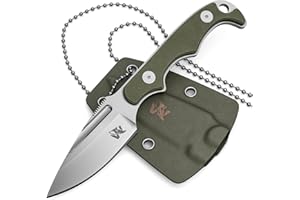 Wolfgangs CITO Neck Knife Messer - inklusive Kydex Scheide und Kugel Halskette zum umhängen - Mini Survival Outdoor Messer für jeglichen Gebrauch