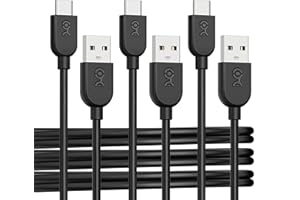 Cable Matters Elastyczny kabel USB A do USB C z szybkim ładowaniem 3 m (kabel USB C do USB A) w kolorze czarnym, kompatybilny z iPhone 15/15 Pro/15 Plus, iPad Pro, Samsung Galaxy S23, 3 sztuki w