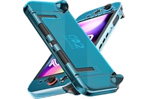 FANPL [Improved Easy Dockable Version] Clear Blue Case for Nintendo Switch 2, Protective Cover for Switch 2 and JoyCon Controller - Strong and Durable, Not Easy to Fall Off