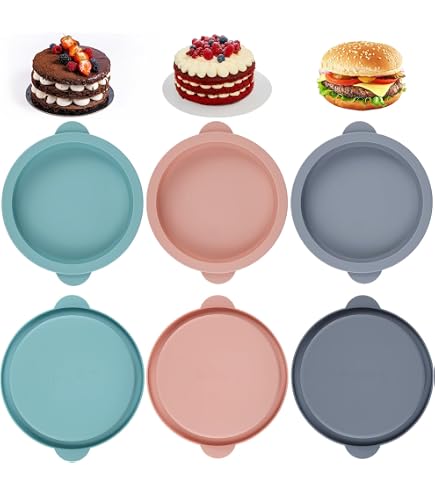 Moules à Gâteau Silicone Pour Air Fryer - Lot De 4, 8,5x8x7 Cm - Antiadhésif, Résistant à 230°C, Passe Au Lave-vaisselle