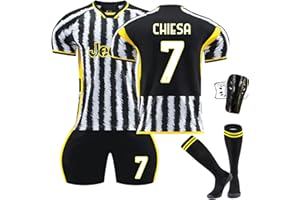 Generico Maglie da Calcio juv per Adulti e Bambino 2023/2024, Set Maglie di Calcio con Calze, T-Shirt Pantaloncini di Calcio da Uomo Bambino Sportiva, Calcio Camicia, Numero 7,9,10,22 ecc.