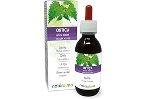 Nettle (Urtica dioica) Leaves and Roots Alcohol-Free Mother Tincture Naturalma - Liquid Extract Drops 120 ml - Food Supplement - Vegan