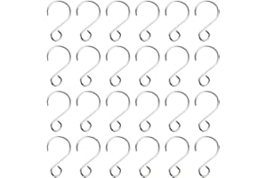 Dadabig 160 Pezzi Gancio a S in Acciaio Inossidabile per Appendere Tenda di Perline di Cristallo Acchiappa-sole Lampadario-Argento