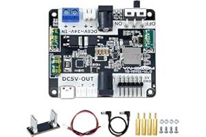 Yahboom Raspberry Pi 5 Power Expansion Board Robot Voltage Stabilization,for Jetson Nano and Pi5 Mobile Robots Supports Raspberry Pi5 Power Supply Protocol, Stacked with Pi5