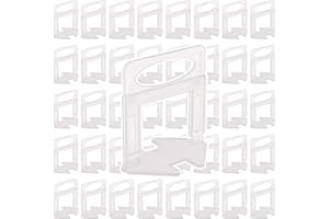 GBACHOOSE 1000 Pcs Tile Leveling System, 2mm Tile Leveling Spacer Clips for Wall Floor, Floor Tile Spacers for Professional Ceramic Tile and Stone Installation