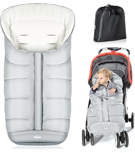 Sacco Nanna Invernale Altabebe AL2204M-79 – Imbottitura 3M Thinsulate, Antivento, Impermeabile, 9-36 Mesi, Grigio Scuro-rosso