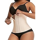 FeelinGirl Corsetto da Allenamento in Lattice Bustino Sportivo con 9 Ossa d'Acciaio per Pancia Piatta Intimo Modellante da Do