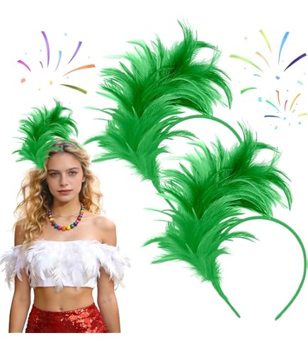 Dilunave Haarband met kleurrijke veren, fascinator-hoofdband voor carnaval, cosplay, vintage hoofddeksel met regenboogveren voor Pasen, bruiloften, Halloween-theeparty's (lichte kleur Dilunave Haarband met kleurrijke veren, fascinator-hoofdband voor carnaval, cosplay, vintage hoofddeksel met regenboogveren voor Pasen, bruiloften, Halloween-theeparty's (lichte kleur