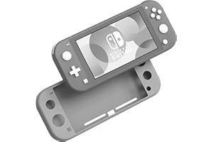 PHONILLICO Coque Silicone Gris Compatible avec Nintendo Switch Lite - Etui Housse Protection Anti Rayure Anti Choc Anti Dérapant