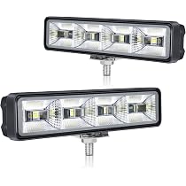 Fxlpower 2 Pièces Phares LED Travail 12W 9-80V IP65 - Feux De Recul Faisceau Large Pour Voiture SUV Camion Tracteur 4x4