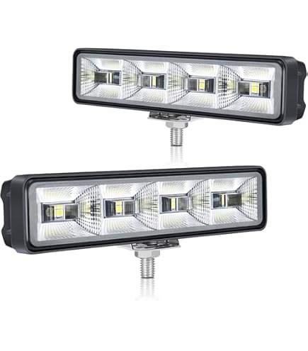 LED Werklamp - Breedstraler met Flitser - Inbouw - 17W / 800 Lumen - 10/30v