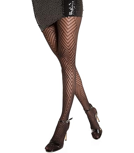 Calza Donna Parigina Fantasia Righe Verticali Made In Italy - Foto 3