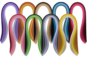 YURROAD Quilling Paper for 36 Colors 900 Strips Paper Quilling Set with Quilling Paper Strips 5mm x 39cm for DIY Quilling Paper Arts and Crafts Card Design (5mm)