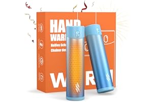 COMFY MATE Chauffe-Mains Rechargeables, 5200 mAh * 2 Pack Chauffe-Mains électriques, Chauffage de Poche Portable USB, Chaleur complète à 360 °, Chasse, Golf, Cadeaux technologiques pour Hommes (Blue 01)