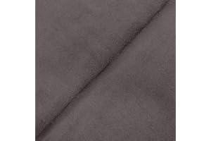 DESHOME Alessia 5 metri - Tessuto al metro scamosciato in Microfibra Idrorepellente Stoffa per tappezzeria divani, cuscini, complementi d'arredo (Grigio ferro)