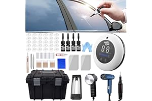 Fly5D Automotive Windshield Repair Kit, Car Glass Crack Repair Tool with New Nano Fluid Glass Filler for Repairs of Cracks, Bulls Eyes and Star Shaped Cracks in Car Glass (Get 50 free Repair fluid)